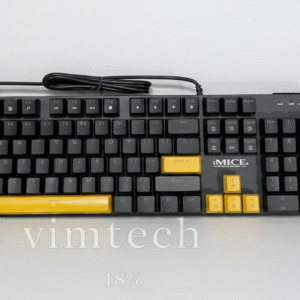 Clavier Mécanique iMice GK600 – Red Switch – 28 Modes RGB –black&gold