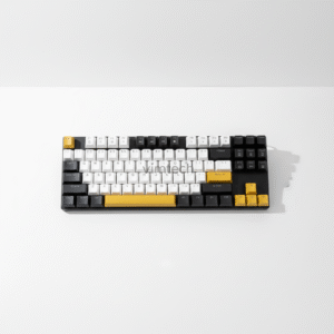 Clavier Mécanique iMice GK300 – White Gold Black – Blue Switch – 80% – 28 Modes RGB