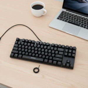 Clavier Mécanique iMice GK300 – Full Black – Blue Switch – 80% – 28 Modes RGB