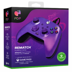 PDP REMATCH Purple Fade – Manette Filaire Xbox-pc