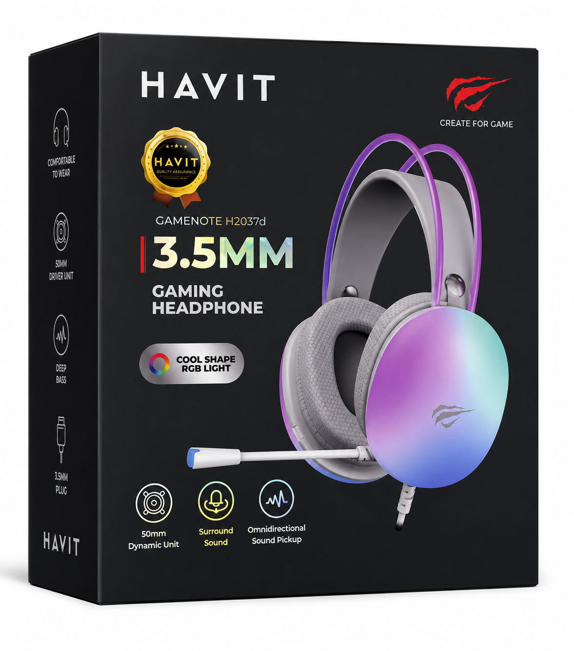HAVIT H2037d – Casque Gaming RGB